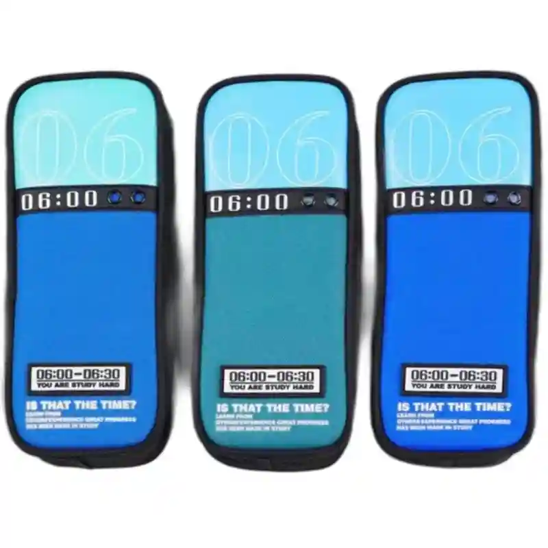 Пенал 06:00 Time, бирюзовый с надписью 23930