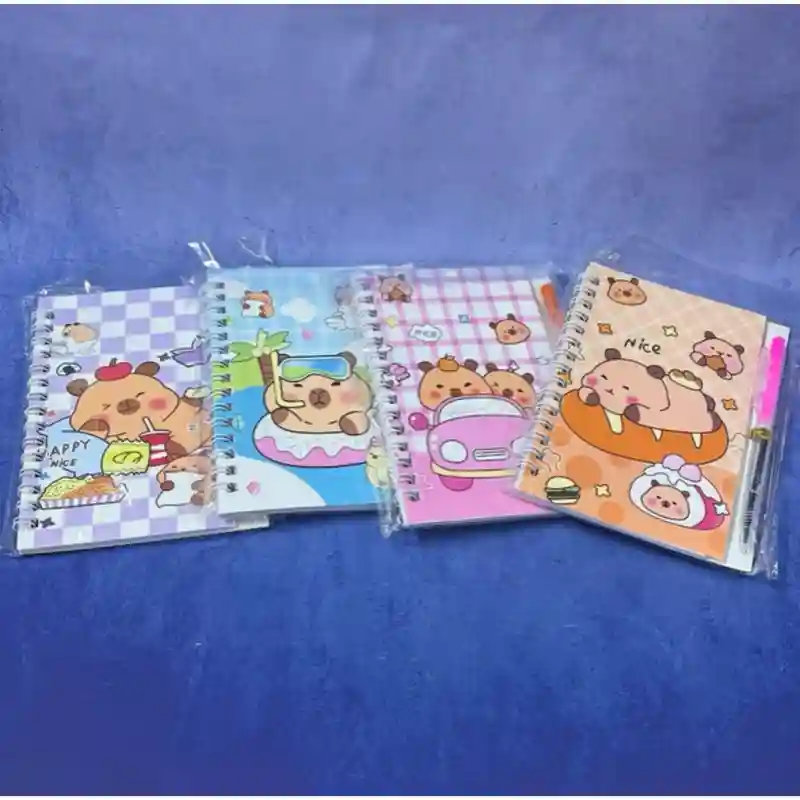 Блокнот с ручкой (Медвежата, голубой) 24030