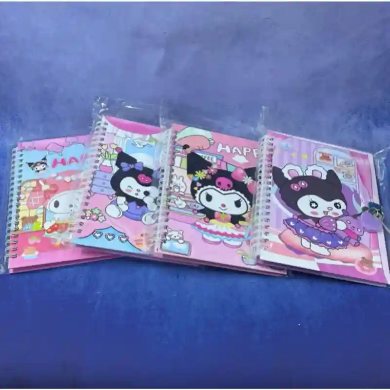 Блокнот с ручкой (Kuromi, розовый Happy) 24043