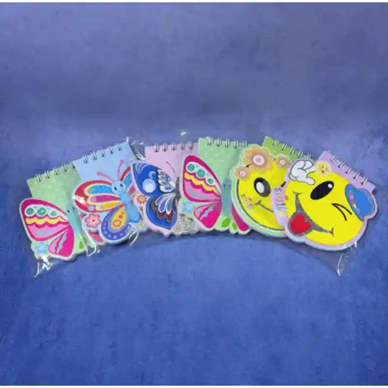 Блокнот фигурный (бабочка розовая) 25474