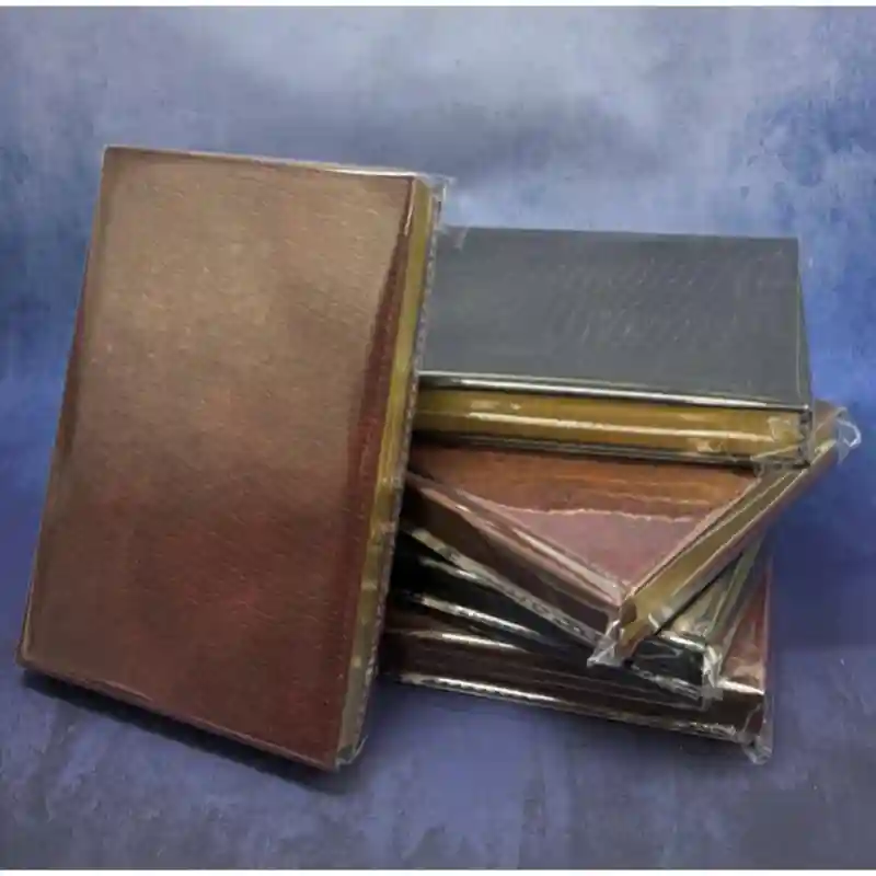 Блокнот под кожу (бордовый) 25486