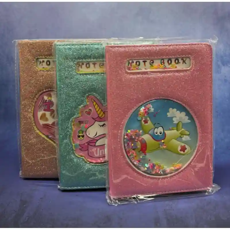 Блокнот глиттер с окошком принцесса, А5 25576