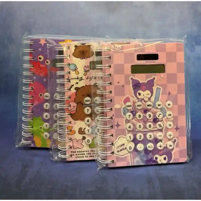 Блокнот с калькулятором дизайн медвежонок 26063