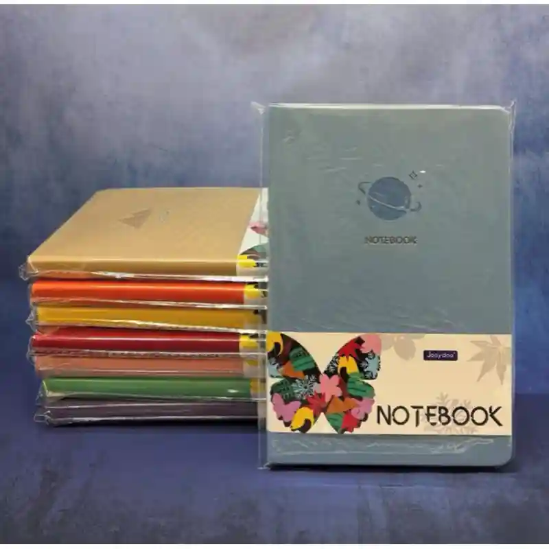 Блокнот с рисунком планета чёрный 26099