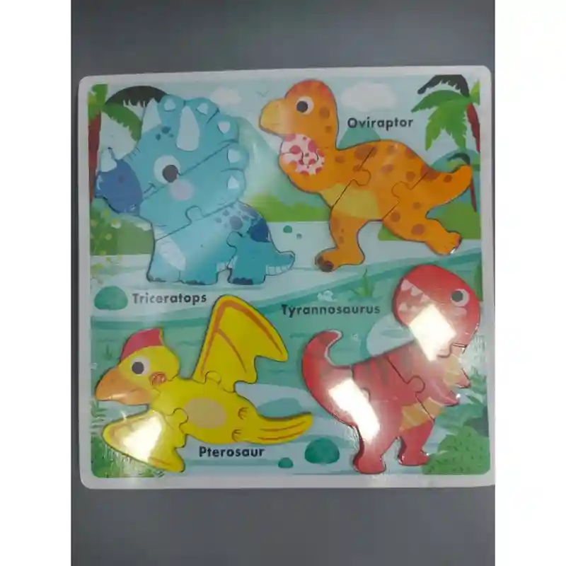 Пазл Сортер пазл динозавры 4 в 1