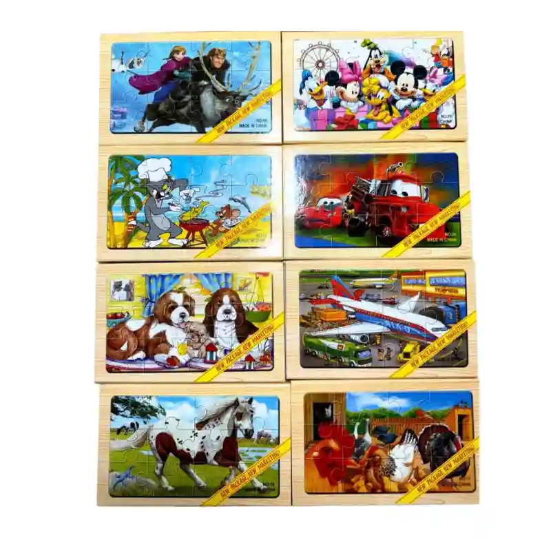 Пазл 4 в 1 Холодное сердце пазл деревянный