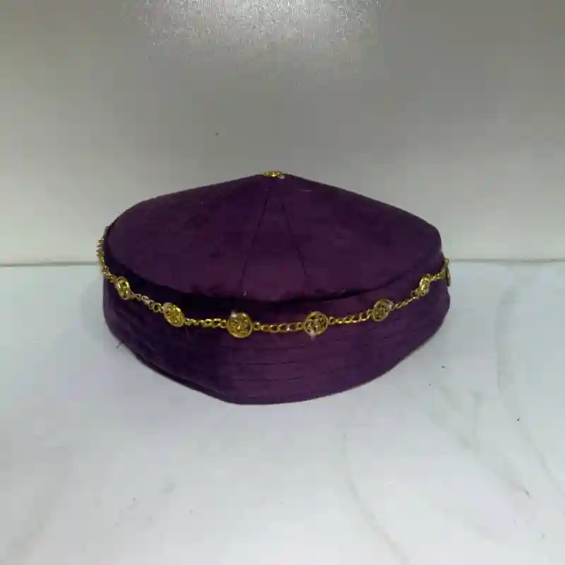 Тюбетейка размер универсальный, фиолетовый