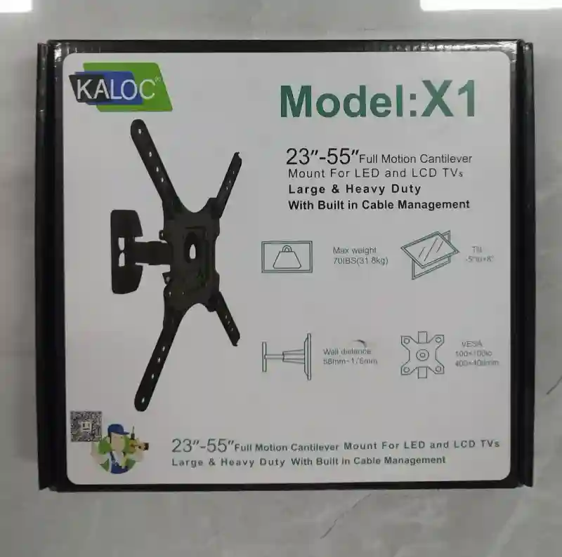 Настенный кронштейн для телевизора Full Motion KALOC X1 (23–55")
