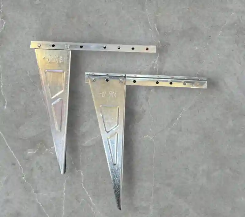 Металлический кронштейн для полки усиленный (оцинкованная сталь)