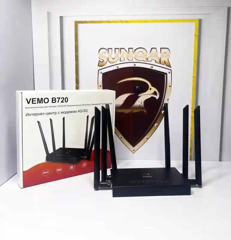4G / 3G Wi-Fi роутер VEMO B720 с SIM-картой (300 Мбит/с)