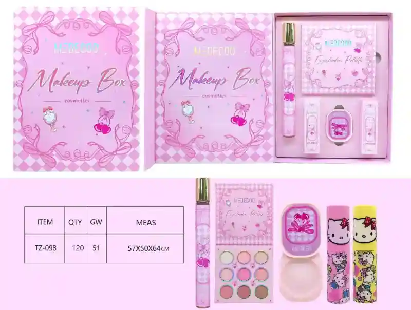 Подарочный набор декоративной косметики MEDECOO Makeup Box Pink
