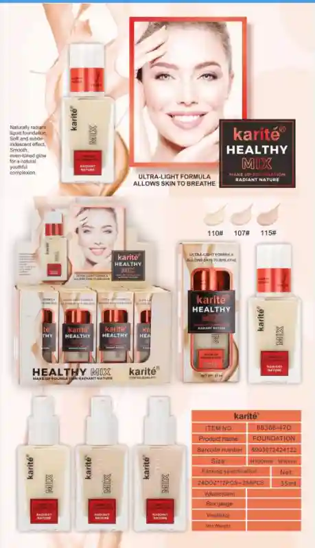 Тональный крем Karité Healthy Mix Radiant Nature