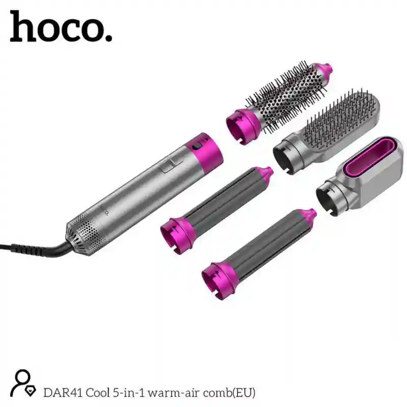 Фен 5в1 фирмы Прохладный гребен теплого воздуха. Hoco DAR41