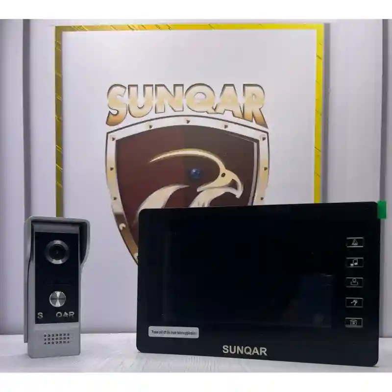 Видеодомофон V70L, 7", кнопочный, черный/белый