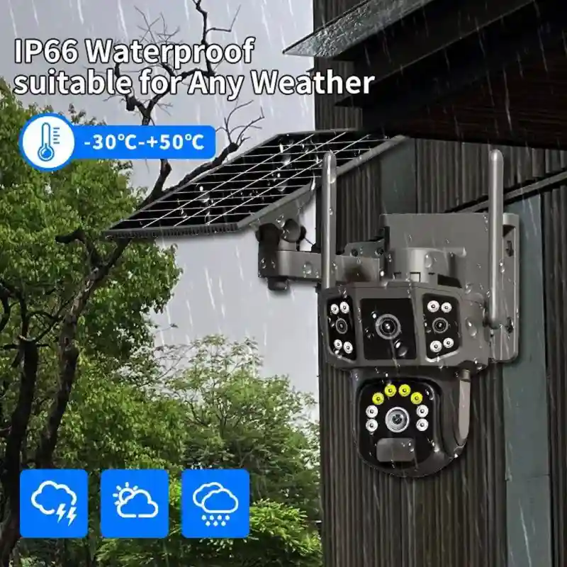 Камера TD35 4G, солнечная панель, двухкамерная, 360°