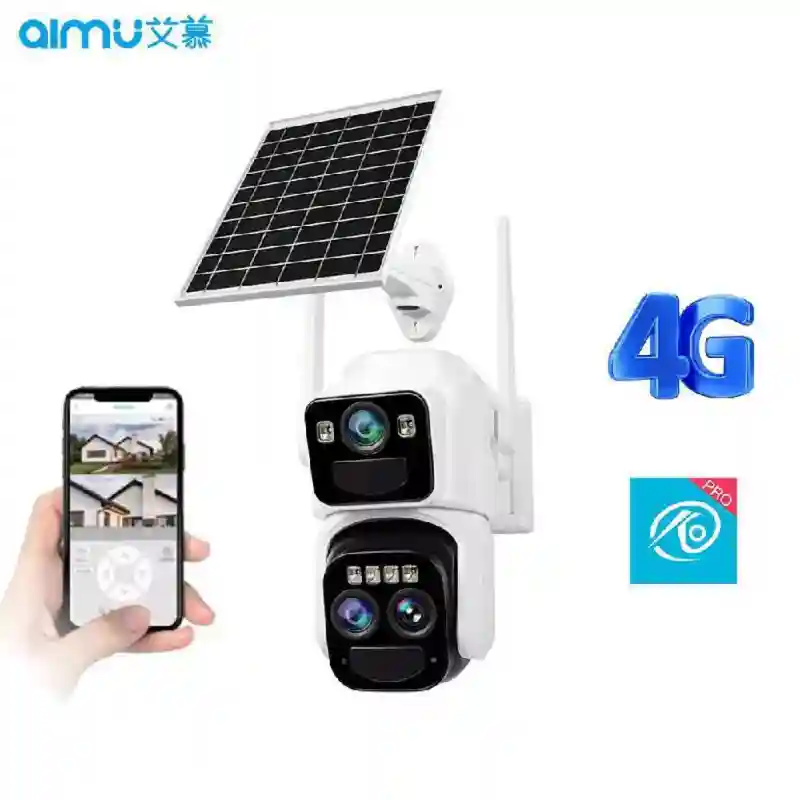 Камера DS3 4G, солнечная панель, двухкамерная, 360°