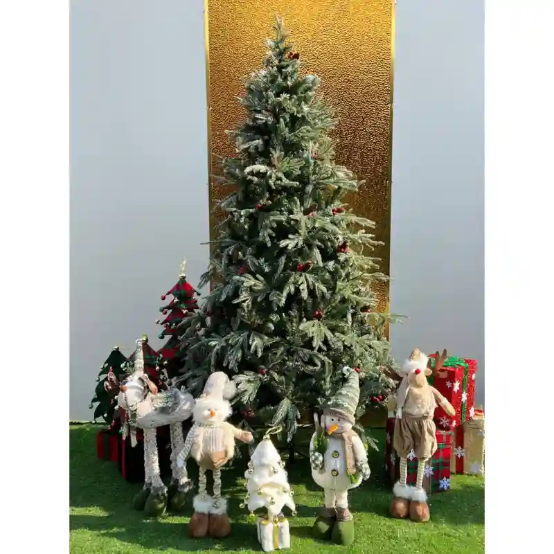 Новогодняя ёлка N37 на шарнире литая с пвх для пышности 180 см