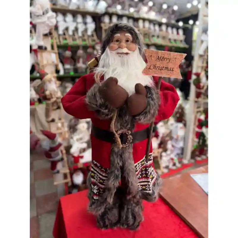 Новогоднее украшение 456-1 меховые сапожки 90см