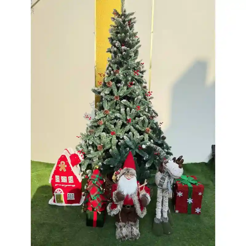 Новогодняя ёлка Rz-04 пвх ягоды шишки кипариса 180 см