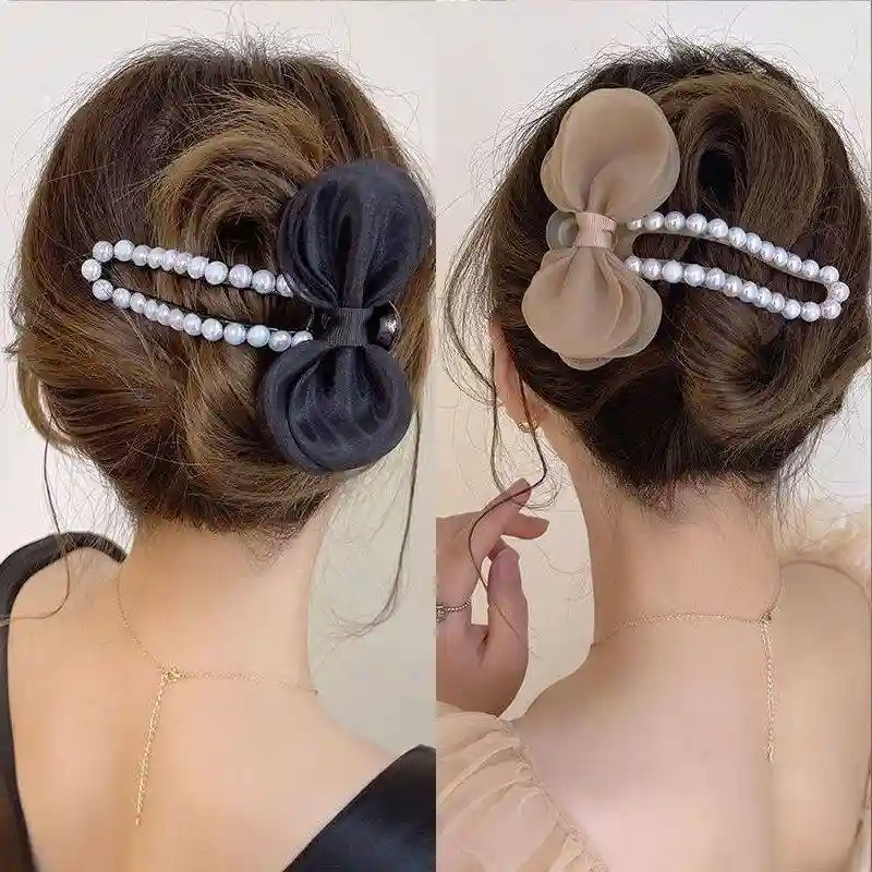 Заколка краб 1 шт, черный, бежевый, молочный, кремовый