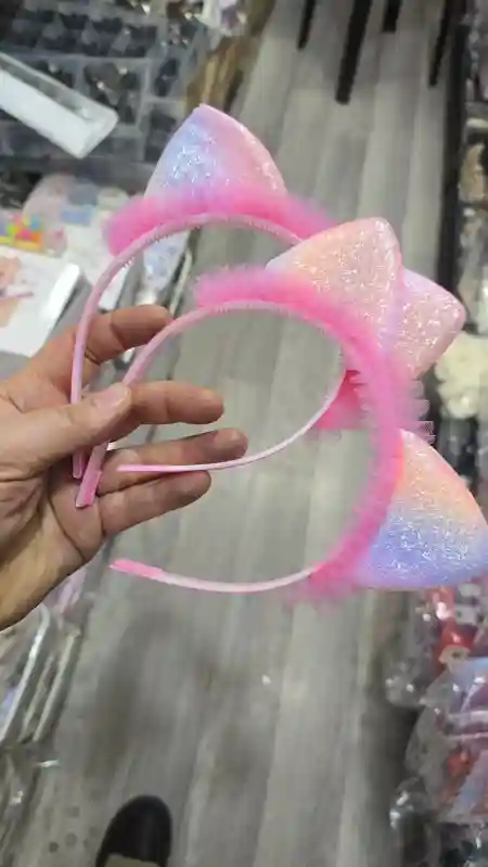 Ободок украшение 1 шт, розовый