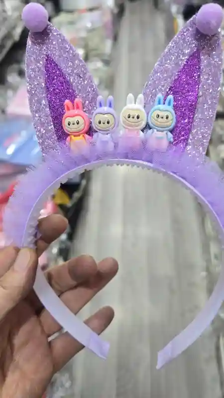 Ободок украшение 1 шт, фиолетовый