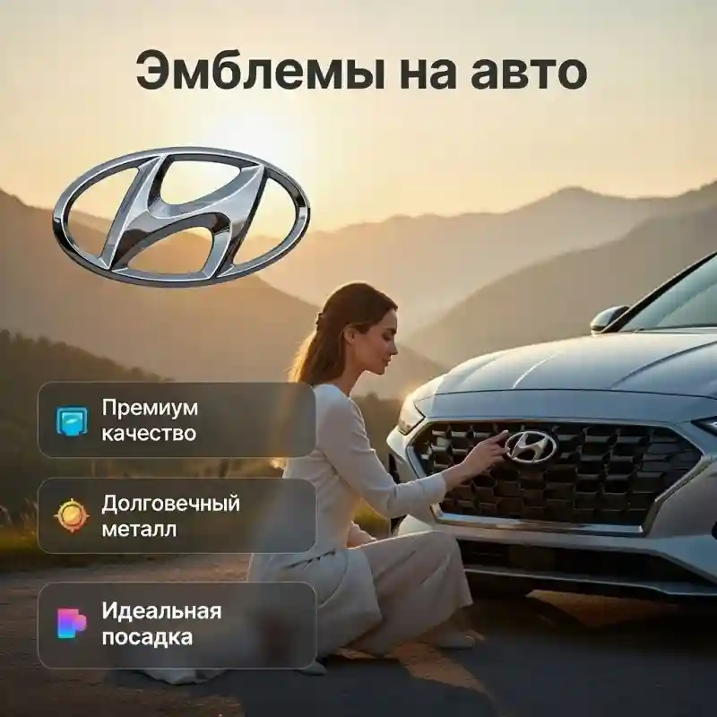 Эмблема (логотип) хромированная